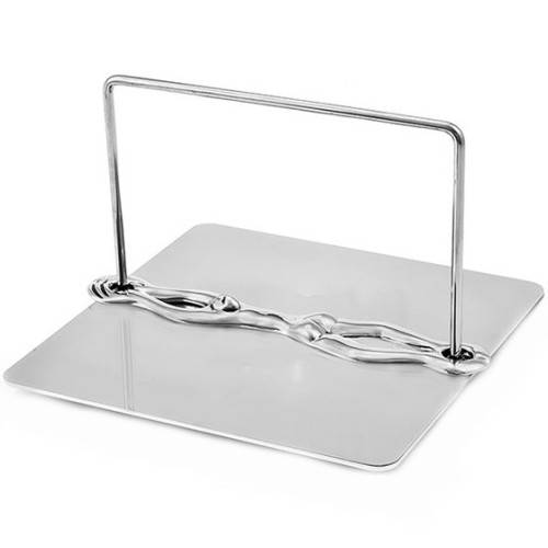 CaRRol BoYeS "Breaststroke" Serviette Holder Pewter and stainless Steel