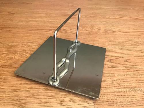 CaRRol BoYeS "Breaststroke" Serviette Holder Pewter and stainless Steel