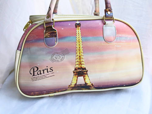 Paris Themed Travel Hand Carry Bag