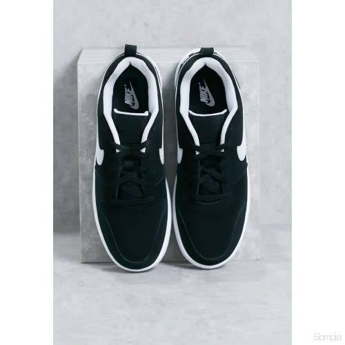 Original Mens Nike Court Borough LOW 838937 010 BLACK/ WHITE Size UK 11 (SA 11)
