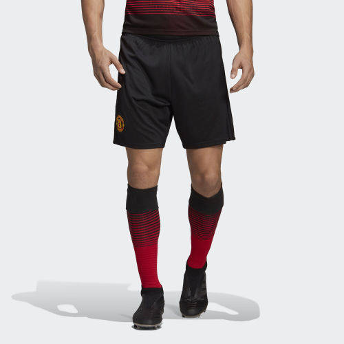 Original Men's ADIDAS Manchester United Home Licensed Product Shorts Black CG0042 Size Medium