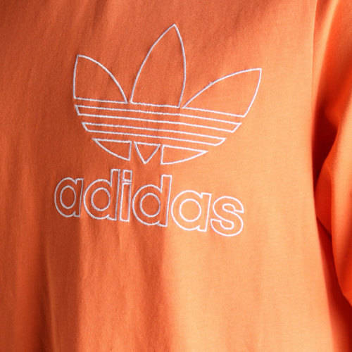 Original Men's ADIDAS OUTLINE TEE Orange CL0278 Size Medium