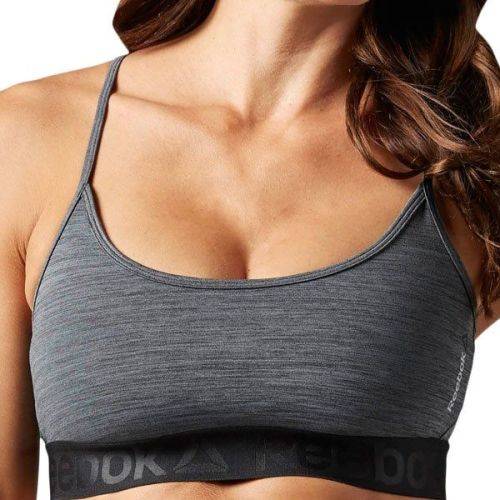 Original Womens Reebok Workout Fitted Melange Bra BK4196 Size Medium