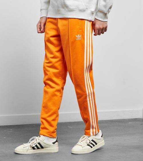 Original Men's adidas Beckenbauer Track Pant True Orange CL0284 Size Large