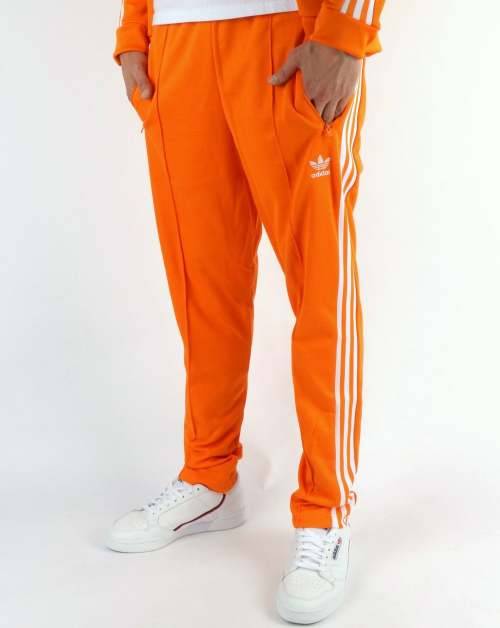 Original Men's adidas Beckenbauer Track Pant True Orange CL0284 Size Large