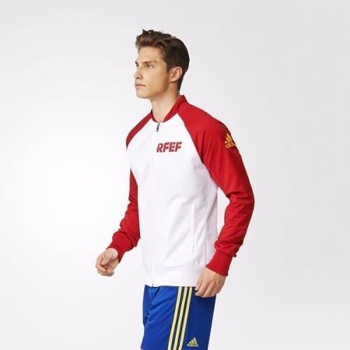 Original Men's adidas UEFA EURO 2016 SPAIN ANTHEM JACKET Offical Licensed Product AI4438 Size Medium