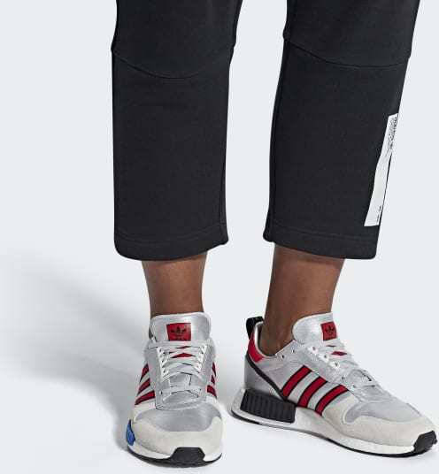 Original Men's adidas Rising Star xR1 Silver Metallic Red G26777 Size UK 7 (SA 7)