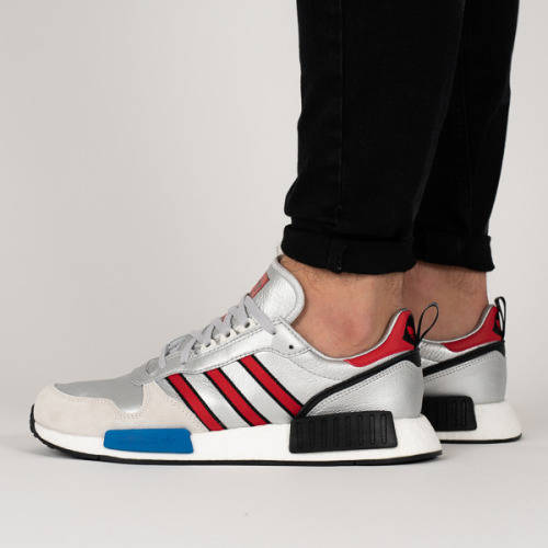 Original Men's adidas Rising Star xR1 Silver Metallic Red G26777 Size UK 7 (SA 7)
