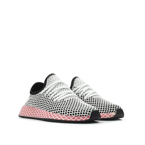 Original Women's adidas Deerupt Runner Core Black/ White CQ2909 Size UK 7 (SA 7)