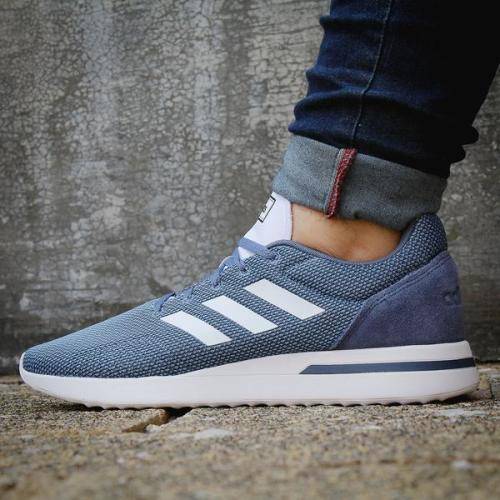 Original Mens adidas RUN 70S Knit Blue B96557 UK Size 12 (SA 12)