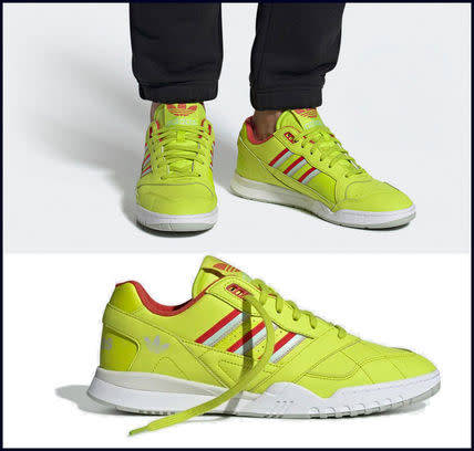 Original Mens adidas A.R Trainers Neon Yellow DB2736 UK 10 (SA 10)