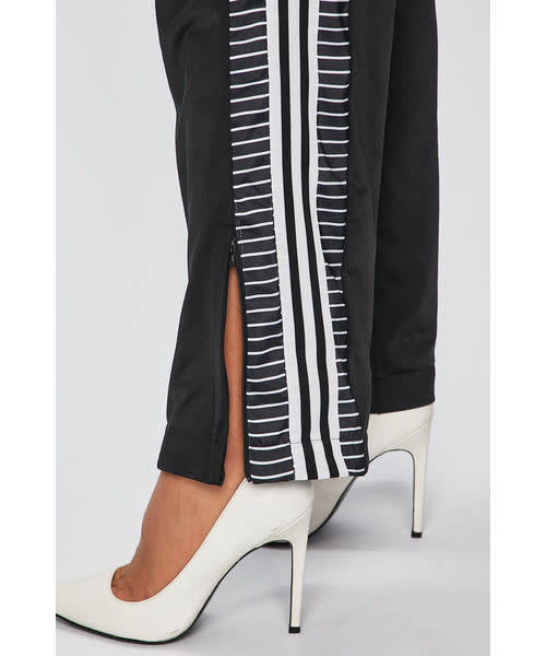 Original Women's adidas Track Pants Black & White Stripes DU9880 Size UK/SA - 12 (Medium)