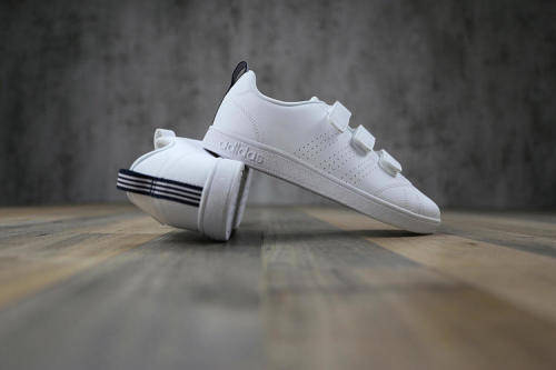 Original Men's adidas VS Advantage Clean Shoes All White AW5211 Size UK 8 (SA 8)
