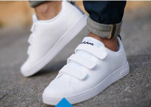 Original Men's adidas VS Advantage Clean Shoes All White AW5211 Size UK 8 (SA 8)