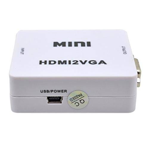 Mini HDMI to VGA Adapter + Audio Cable for XBOX360 for PS4/PS3 PC to 1080P HDTV Display Projector