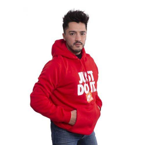 Original Mens Nike SPORTSWEAR Just Do It Warm HOODIE JACKET Red AR2578 657 Size XL