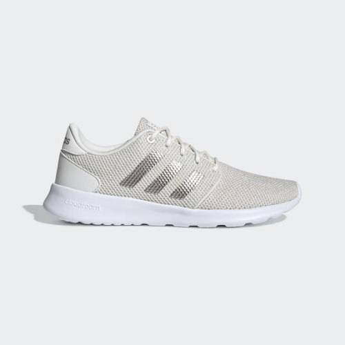 Original Women's adidas QT Racer Cloud White/ Platin Met EE8088 Size UK 7 (SA 7)