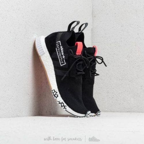 adidas Men's NMD Racer Primeknit Core Black/ Pink BB7041 Size UK 11 (SA 11)