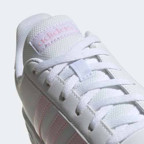 Original Women's adidas Grand Court Base Cloud White/ Clear Pink EE7480 Size UK 7 (SA 7)