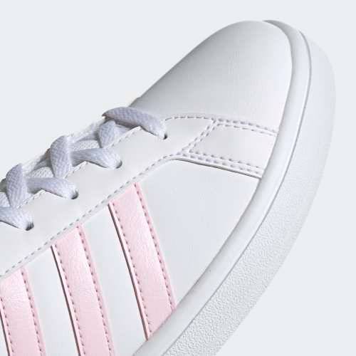 Original Women's adidas Grand Court Base Cloud White/ Clear Pink EE7480 Size UK 7 (SA 7)