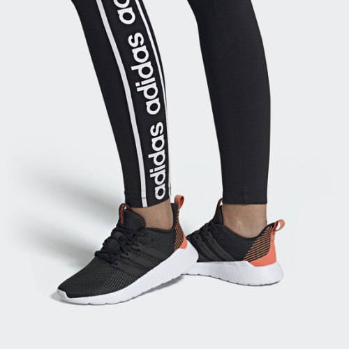 Original adidas Women's Questar Flow Core Black/ Semi Coral EE8224 Size UK 4 (SA 4)