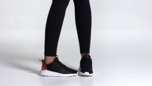 Original adidas Women's Questar Flow Core Black/ Semi Coral EE8224 Size UK 4 (SA 4)