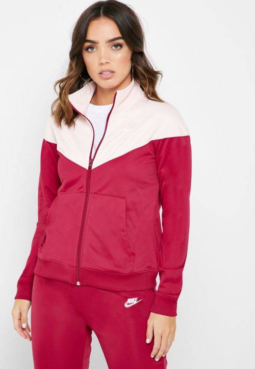 Original Women NIKE Sportswear Colour Block 2 PC Tracksuit BV4958 620 Size Medium