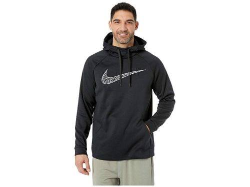 Original Mens Nike Classic Therma Graphic Hoodie (Super Soft Inside) Black CJ5149 010 Size Medium