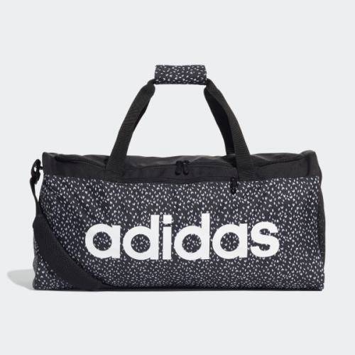 Original adidas Unisex Linear Duffel Bag Medium Black/ White ED0295