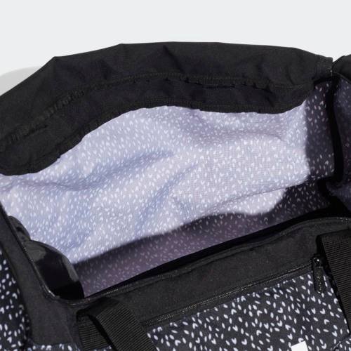 Original adidas Unisex Linear Duffel Bag Medium Black/ White ED0295