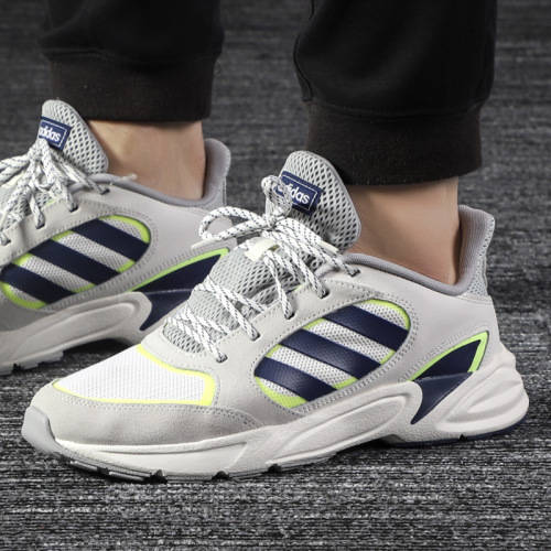 adidas Men's 90S VALASION Cloud White/ Dark Blue EE9895 Size UK 11.5 (SA 11.5)