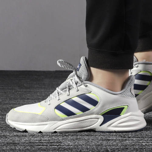 adidas Men's 90S VALASION Cloud White/ Dark Blue EE9895 Size UK 11.5 (SA 11.5)