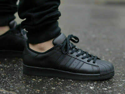 Original Men's adidas Superstar | All Black | Sneakers | AF5666 Size UK 9 (SA 9)