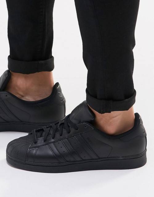 Original Men's adidas Superstar | All Black | Sneakers | AF5666 Size UK 9 (SA 9)