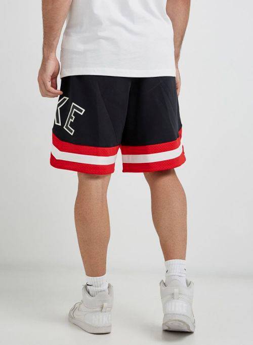 NIKE Men's AIR SHORTS Fleece Loose Fit UNIVERSITY RED/ Black AR1829 010 Size Medium