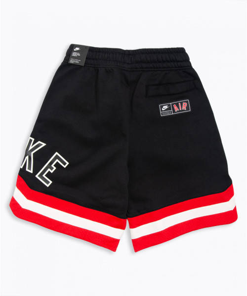 NIKE Men's AIR SHORTS Fleece Loose Fit UNIVERSITY RED/ Black AR1829 010 Size Medium