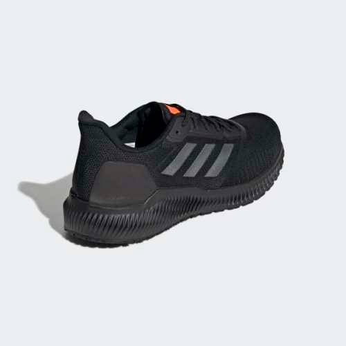 Original Mens adidas Running Solar Ride Core Black / Grey Six / Solar Orange EF1421 UK 10 (SA 10)