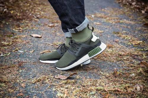 Original Mens adidas NMD XR1 Olive Green CQ3074 Size UK 7.5 (SA 7.5)