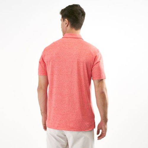 Original Mens Nike Dri Fit Vapor Heather Golf Polo 2019 Habanero Red/Pure AT8870 634 Size Large