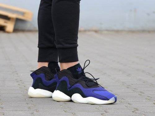 adidas Men's CRAZY BYW Real Purple / Core Black / Cloud White B37550 Size UK 12 (SA 12)
