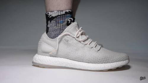 Original Mens adidas Running PureBOOST Clima Chalk BY8895 Size UK 9 (SA 9)