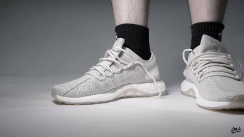Original Mens adidas Running PureBOOST Clima Chalk BY8895 Size UK 9 (SA 9)