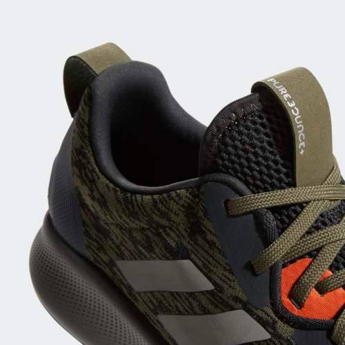 Original Mens adidas Purebounce+ street Raw Khaki/ Silver Metallic BC1041 Size UK 9.5 (SA 9.5)