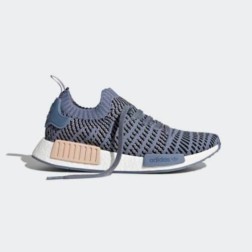 Original Women's adidas NMD_R1 STLT Primeknit Raw Steel / Ash Pearl CQ2029 Size UK 5 (SA 5)