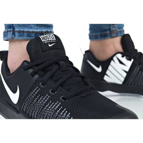 Original Boy's Nike Team Hustle Quick 922680 004 Black/White Size UK 4 (SA 4)