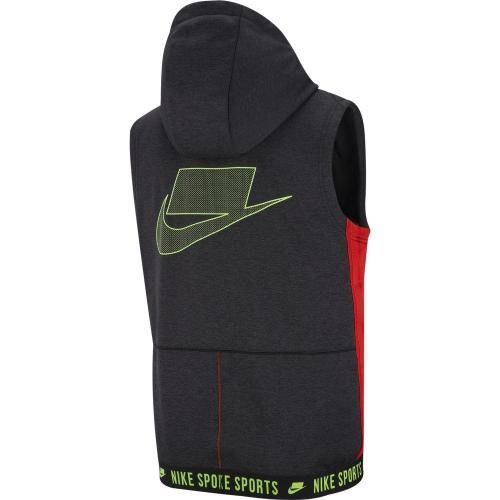 Original Men's Nike Therma Hooded Sleeveless PX Training Hoodie Grey CD5716 010 Size Extra Large
