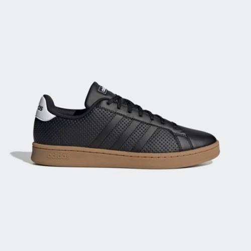 Original Mens adidas Grand Court  Core Black / Cloud White EE7885 Size UK 8 (SA 8)