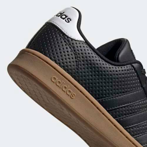 Original Mens adidas Grand Court  Core Black / Cloud White EE7885 Size UK 8 (SA 8)
