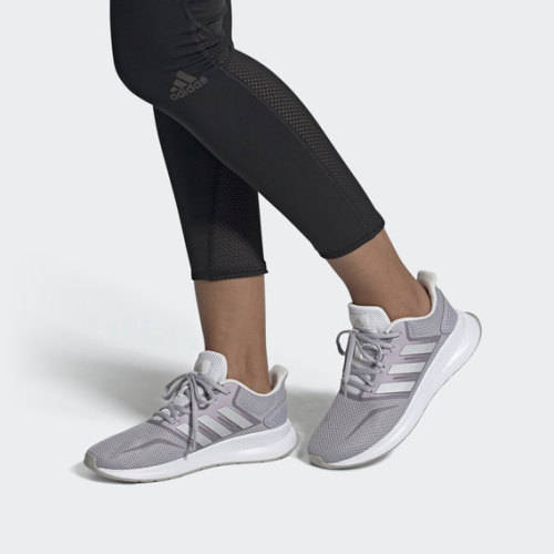 adidas Women's RUNFALCON Glory Grey / Silver Metal FW5160 Size UK 7 (SA 7)