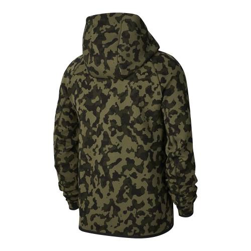 Nike Men's Sportswear Tech Camouflage FULL ZIP Printed Hoodie CJ5975 222 Size Large
